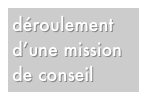 déroulement d’une mission de conseil